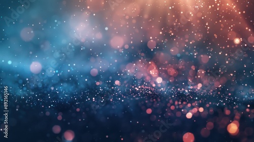 Abstract Glitter Background with Blue and Pink Bokeh © Anak