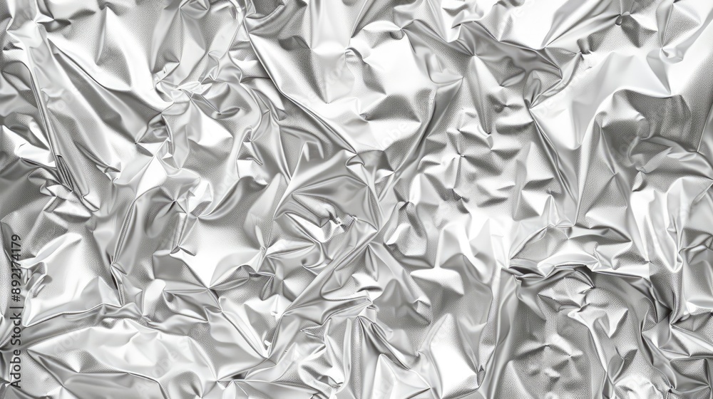 Silver leaf background texture with shiny light grey crumpled foil, designed as a seamless repeat pattern for modern abstract luxury wallpaper Silver leaf background texture with shiny light grey crumpled foil, designed as a seamless repeat pattern for modern abstract luxury wallpaper