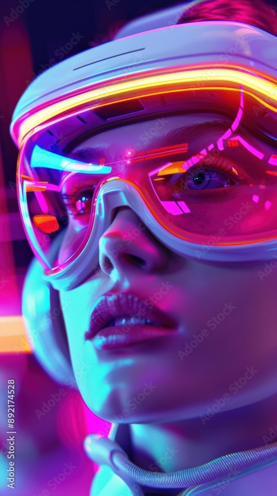 A Close-up Shot of a Futuristic group of people with dynamic textures A Close-up Shot of a Futuristic group of people with dynamic textures