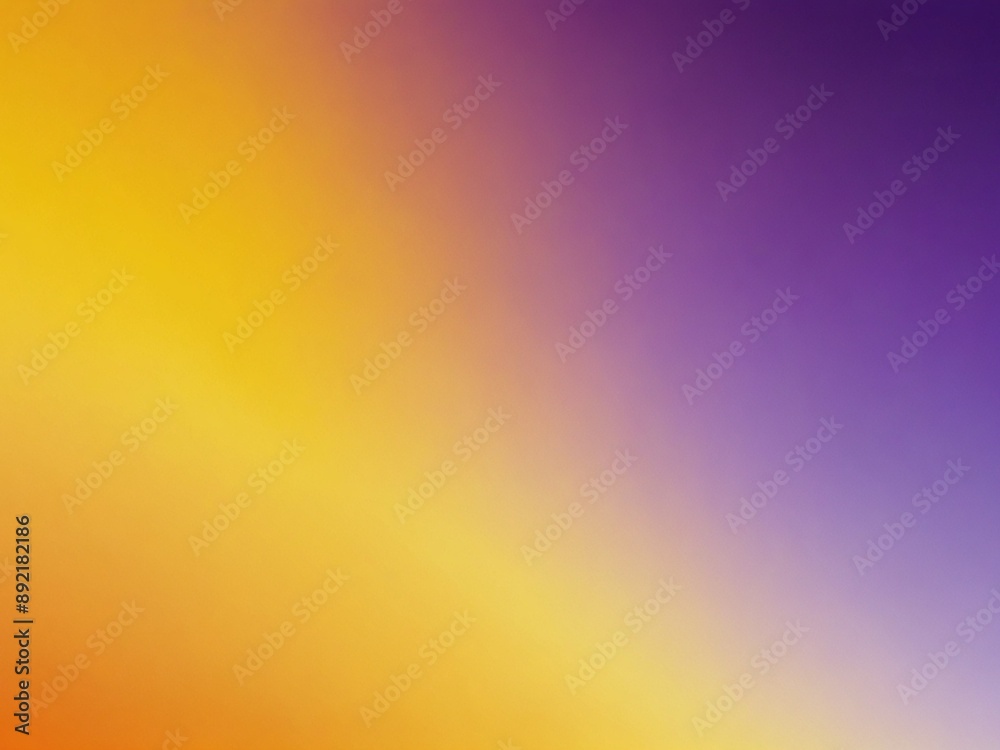 Naklejka premium Light yellow purple vibrant grainy gradient blur background
