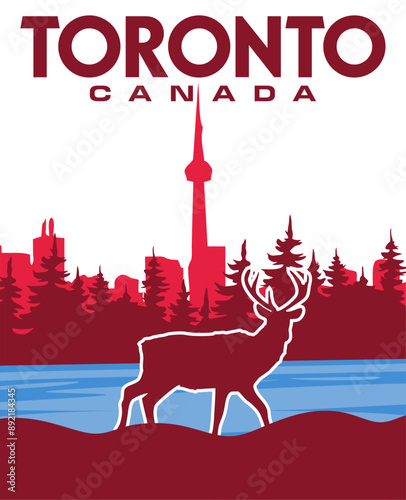 Toronto Canada with views of Toronto city