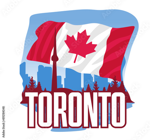 Toronto Canada with views of Toronto city