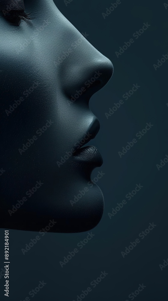 A Close-up Shot of a Profiles with modern, radiant patterns A Close-up Shot of a Profiles with modern, radiant patterns