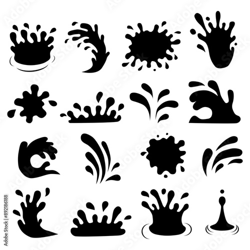 water water drop silhouette vector