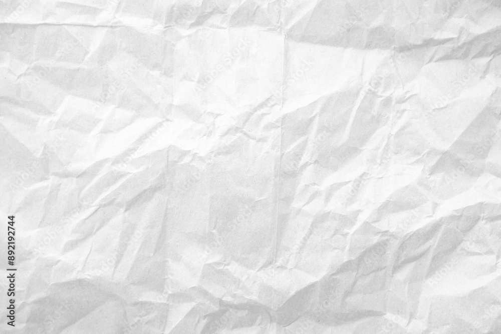 Fototapeta premium White recycled craft paper texture as background. Grey paper texture.