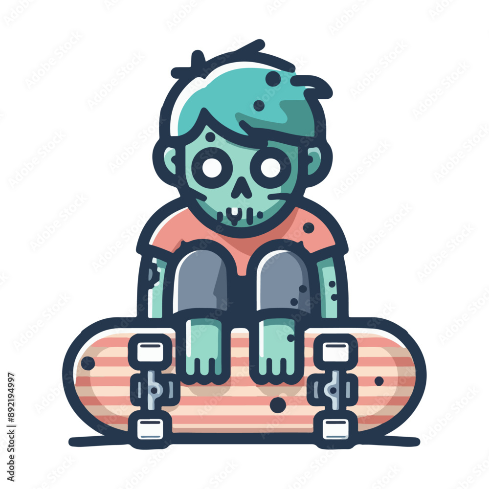 zombie playing skateboard zombie playing skateboard