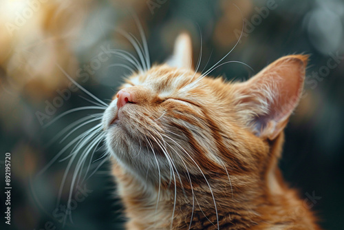  Content Cat Enjoying Sunlight photo