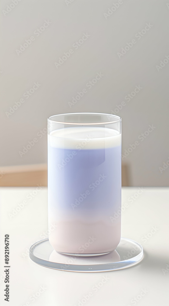 파란색과 흰색 그라데이션 밀크티 파란색과 흰색 그라데이션 밀크티
