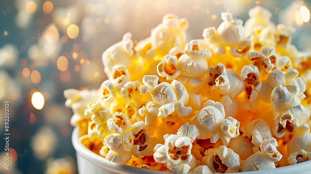 Popcorn corn cooked in a pot the food Popcorn corn cooked in a pot the food