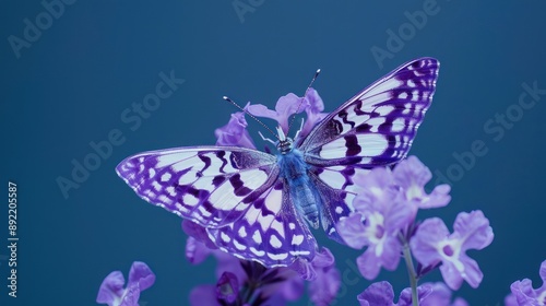 Wallpaper Mural Purple Butterfly on Lavender Flower Torontodigital.ca