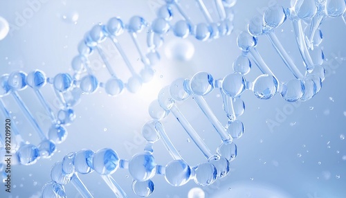 Hyaluronic Acid Molecules Collagen, Helix of Cosmetica - Skincare, Repair, Moisturiser, Liquid Serum or Toner for Beauty Products, Vitamin, Aloe Vera, Antioxidants, Protection, Minerals, Ascorbic Acid