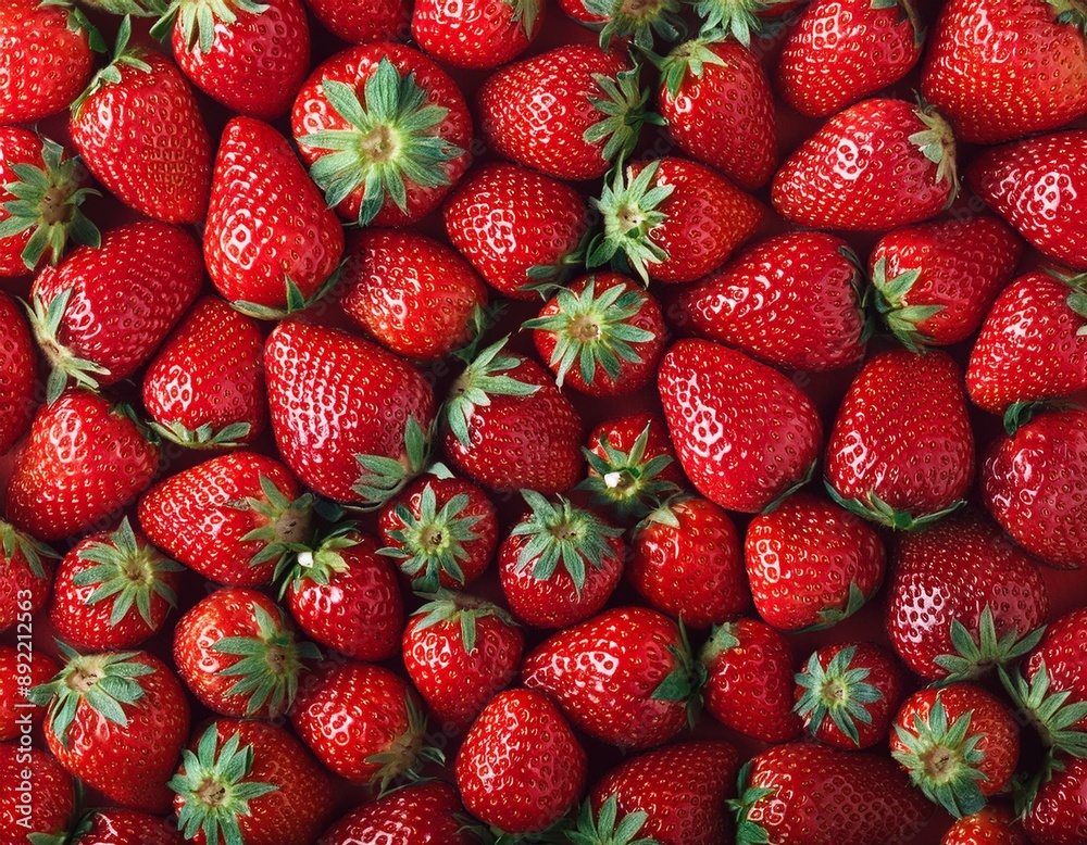 Top view of fresh raw red strawberriy fruits. Fragaria vesca fruits wallpaper/background Top view of fresh raw red strawberriy fruits. Fragaria vesca fruits wallpaper/background