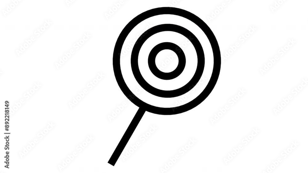 Lollipop icon animation - Lollipop sweets icon symbol motion design Lollipop icon animation - Lollipop sweets icon symbol motion design