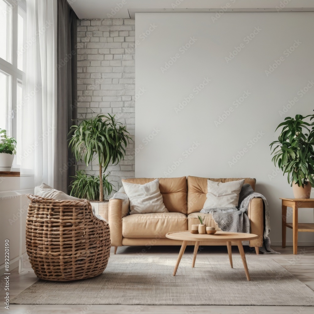 Modern bright interiors apartment with air conditioning illustration 3D rendering computer generated image Modern bright interiors apartment with air conditioning illustration 3D rendering computer generated image
