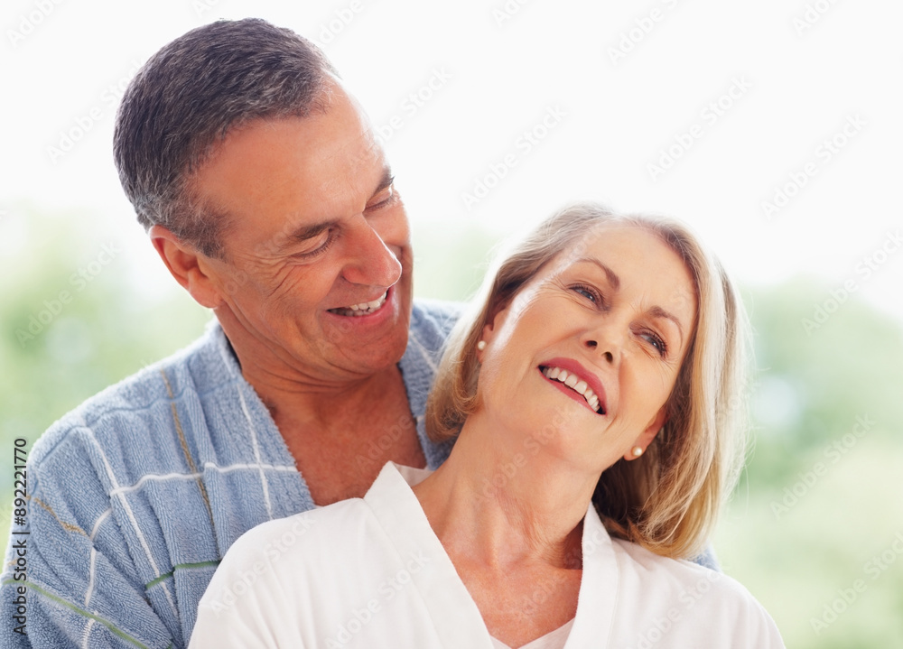 Mature couple, happy and hug outdoor on holiday for retirement, leisure and wellness with bonding. Man, woman and anniversary celebration at hotel with smile on vacation for peace, health and love Mature couple, happy and hug outdoor on holiday for retirement, leisure and wellness with bonding. Man, woman and anniversary celebration at hotel with smile on vacation for peace, health and love