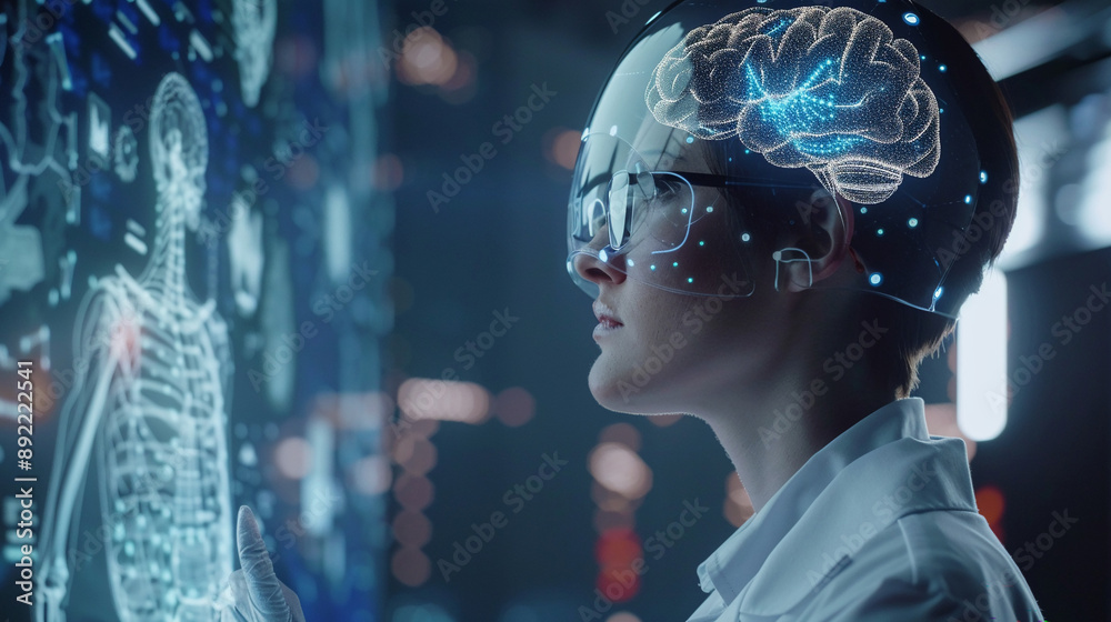 AI Artificial Intelligence technology.AI Assistant support. AI Optimization. Businessman innovation machine learning science network. AI Artificial Intelligence technology.AI Assistant support. AI Optimization. Businessman innovation machine learning science network.