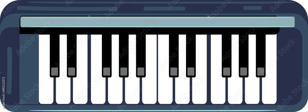 Piano vector illustration flat design element Piano vector illustration flat design element