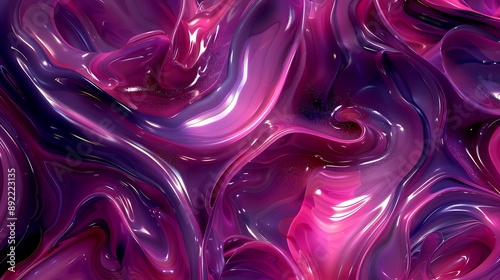 A digital art background with swirling purple and pink patterns, evoking a sense of energy and fluidity