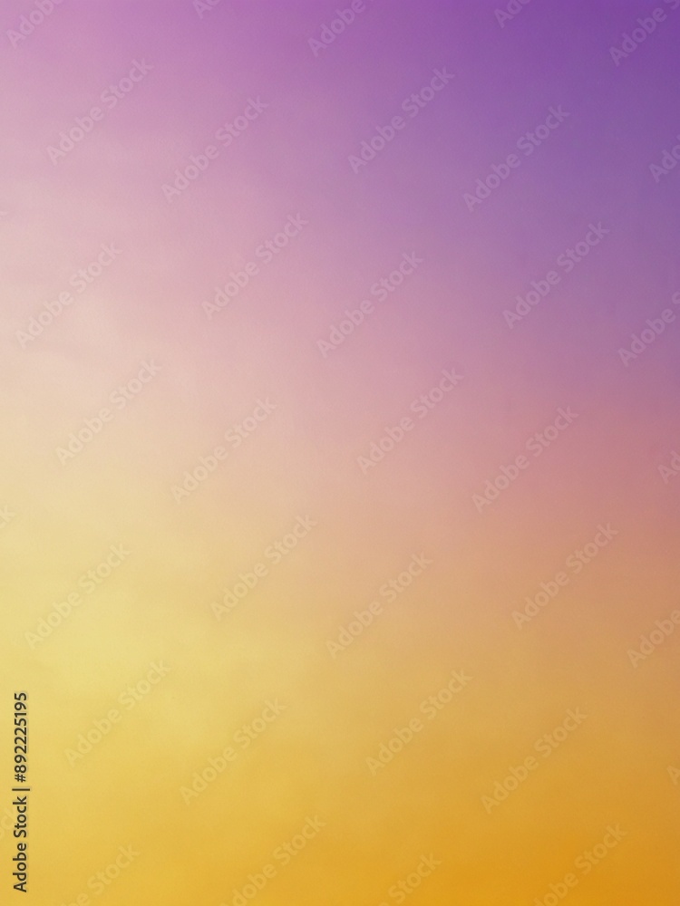 Naklejka premium Light yellow purple vibrant grainy gradient blur background