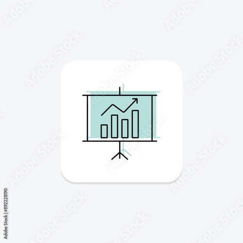 Trade Negotiation color shadow thinline icon , vector, pixel perfect, illustrator file