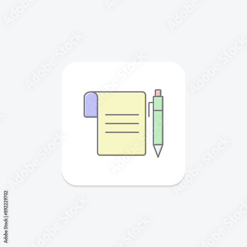 Trade Association lineal color icon , vector, pixel perfect, illustrator file