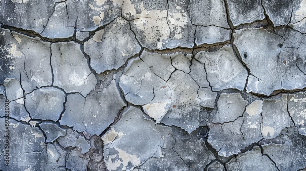 Obraz premium Old grunge crack concrete wall texture background.