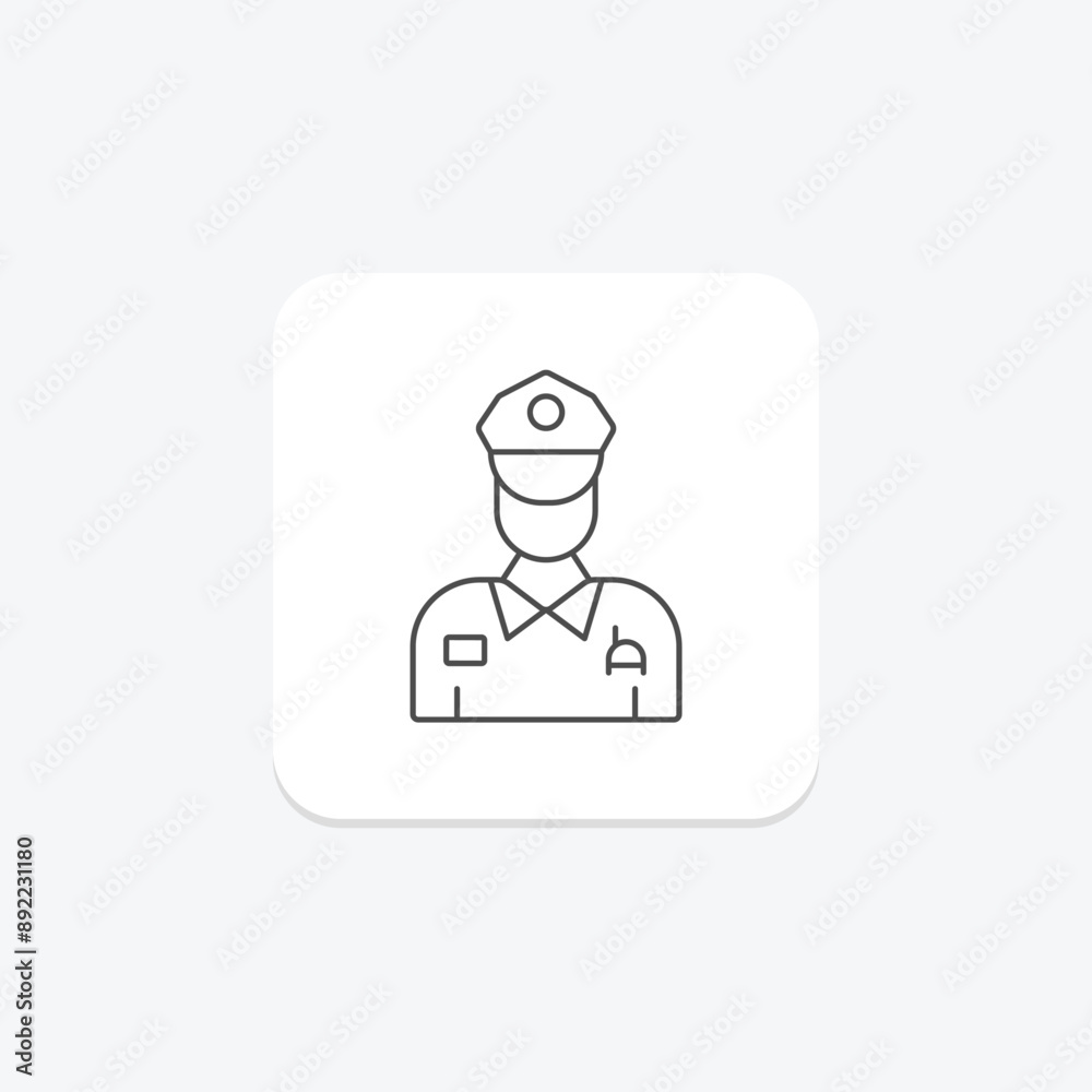Special Forces thinline icon , vector, pixel perfect, illustrator file Special Forces thinline icon , vector, pixel perfect, illustrator file