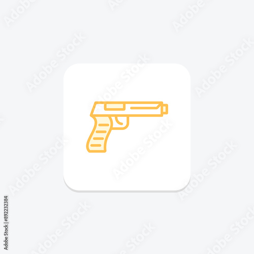Guns duotone line icon , vector, pixel perfect, illustrator file