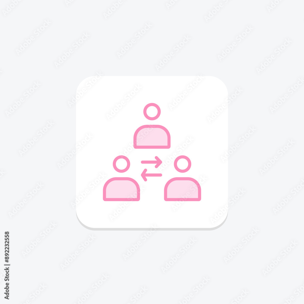 Mediation duotone line icon , vector, pixel perfect, illustrator file Mediation duotone line icon , vector, pixel perfect, illustrator file