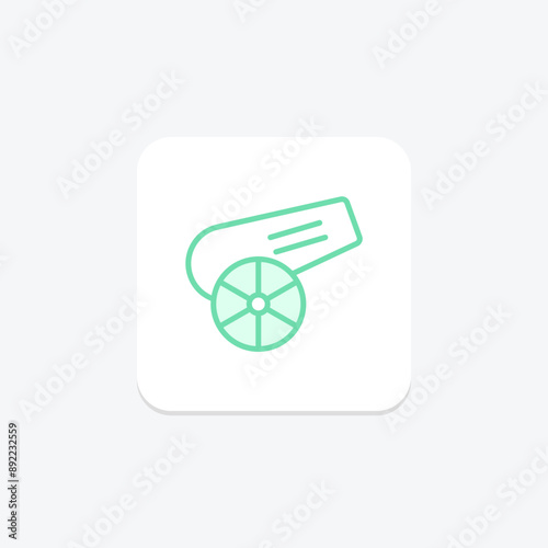 Defeat duotone line icon , vector, pixel perfect, illustrator file