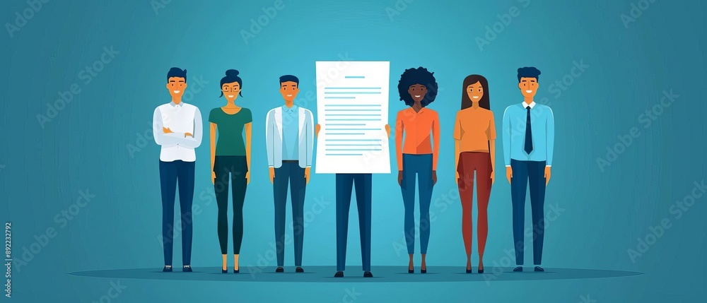 Obraz premium Effective candidate selection criteria with skills assessment, experience evaluation, and cultural fit
