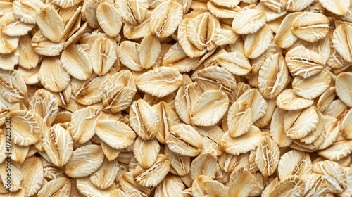 Rolled oat oat flakes background or texture.