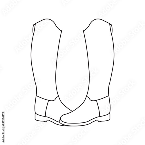 Horse jockey shoes  design