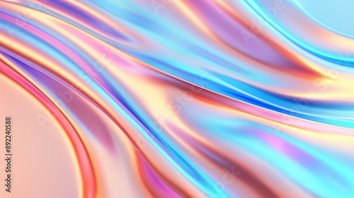 An abstract background with shimmering, iridescent colors resembling a soap bubble, high-resolution photo, realistic photo