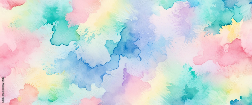 Paint a water pastel rainbow ,cute colors Paint a water pastel rainbow ,cute colors