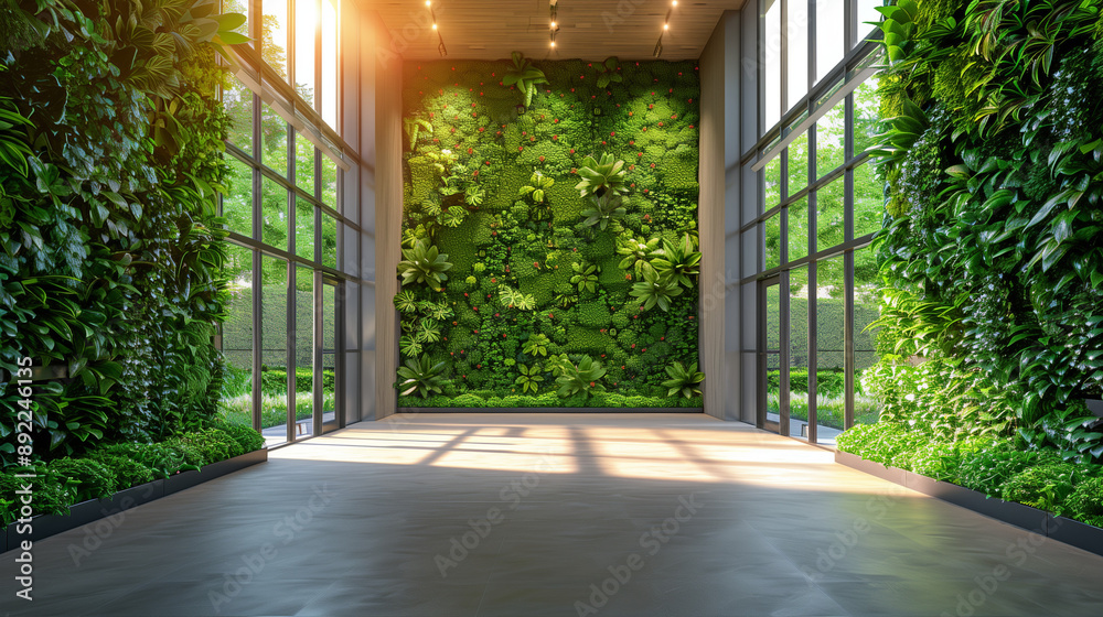 Buildings with lots of greenery inside Buildings with lots of greenery inside