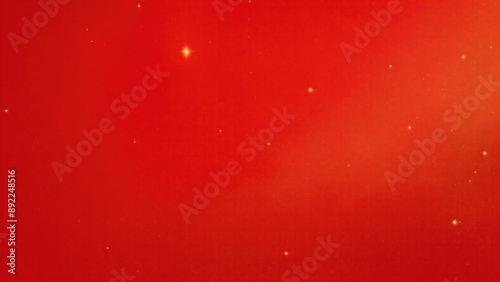 Abstract magic gold dust over Red Beautiful golden art background