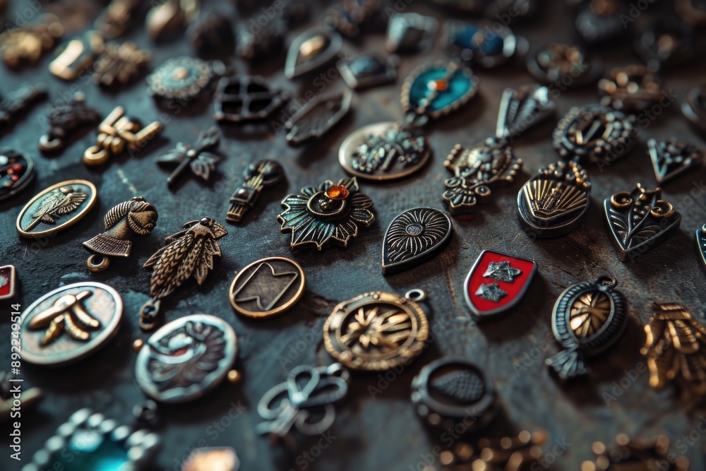 Various brooch designs and styles
