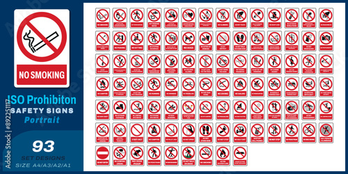 93 set iso prohibition safety signs size v01 a4/a3/a2/a1	
