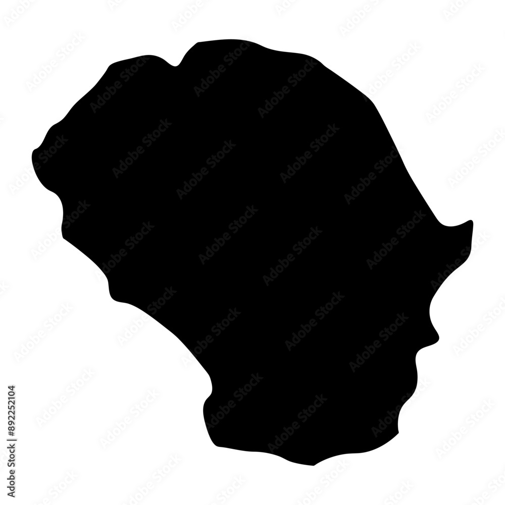 Silhouette Island map, administrative division of Seychelles. Vector illustration. Silhouette Island map, administrative division of Seychelles. Vector illustration.