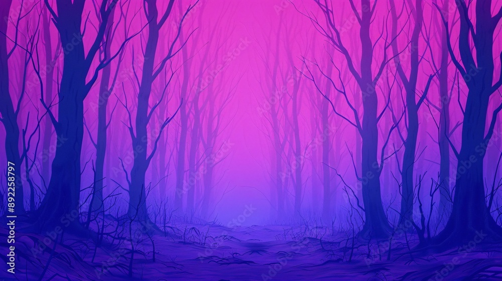 Obraz premium Mystical Forest Pathway.