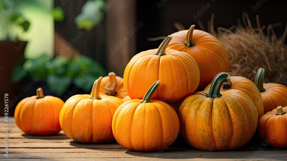Vibrant Autumn Harvest with Colorful Pumpkins and Fall Flowers - Perfect for Seasonal Decor and Thanksgiving Celebrations Vibrant Autumn Harvest with Colorful Pumpkins and Fall Flowers - Perfect for Seasonal Decor and Thanksgiving Celebrations