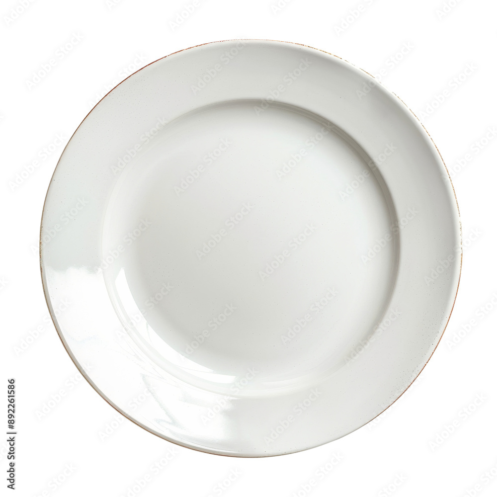 Isolated White Decorative Plate with Elegant Rim Design. Isolated White Decorative Plate with Elegant Rim Design.