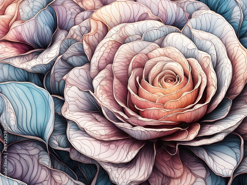 Obraz premium rose petals background
