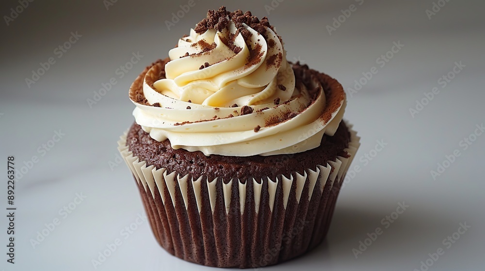 Chocolate Cupcake with Vanilla Frosting Chocolate Cupcake with Vanilla Frosting