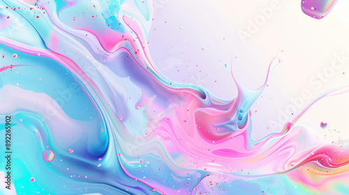 Abstract random color liquid marble background