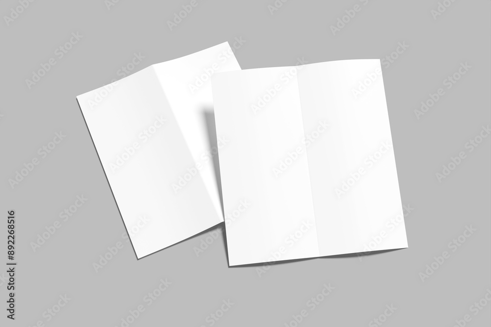 DL Bifold Brochure Blank Mockup DL Bifold Brochure Blank Mockup