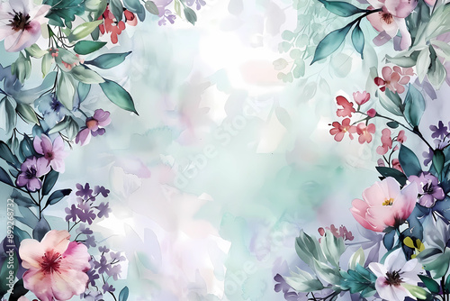 spring flower Card design Illustration, generated ai