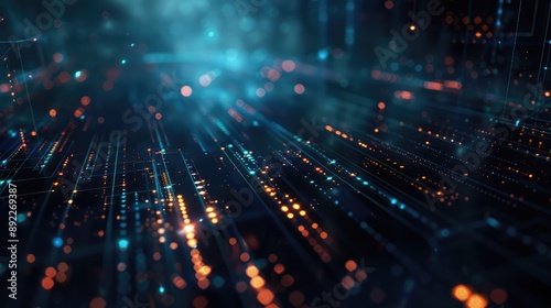 Wallpaper Mural Abstract motion applied neon light motion effect. Car background usage concept. Torontodigital.ca