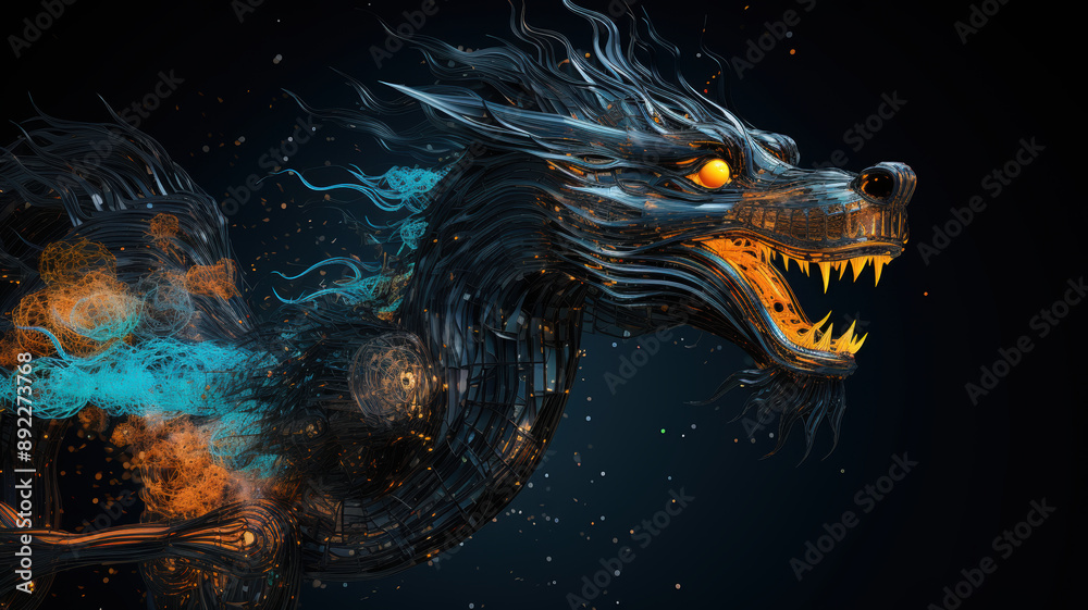 Dreams as messages from the depths, shown in dark light with a split collage screen, revealing spiritual realms in infrared style, featuring dragons, snakes, and mysterious entities. Dreams as messages from the depths, shown in dark light with a split collage screen, revealing spiritual realms in infrared style, featuring dragons, snakes, and mysterious entities.